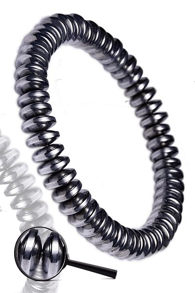 Tesbih Atölyesi Certified Aa+ Hematite Stone Bracelet - Tarnish Resistant