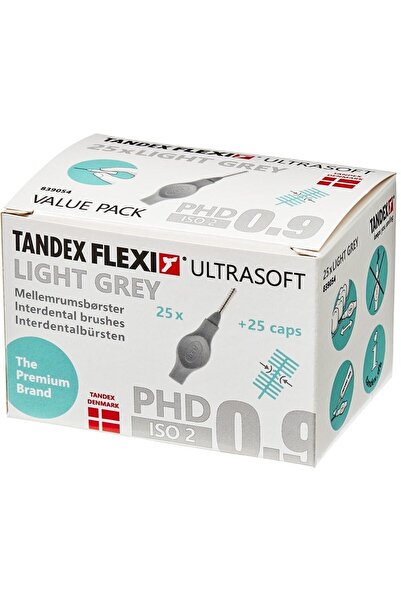 TANDEX Flexi Ultrasoft 25li Arayüz Fırçası 0.6mm - Light Grey