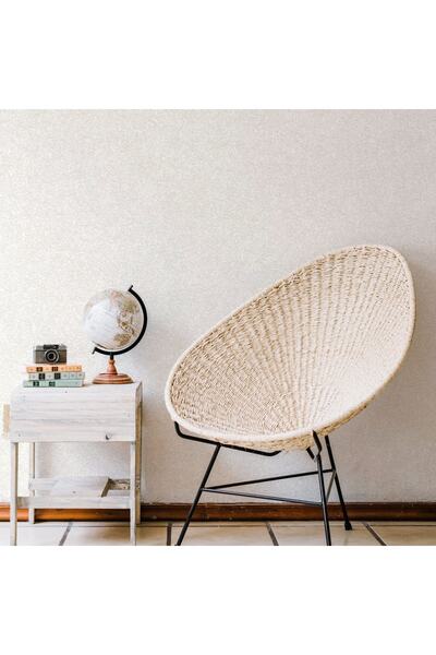 Adawall Dante Seri Düz Desenli Duvar Kağıtı 1404-1 : Beyaz