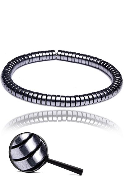 Tesbih Atölyesi Certified Aaa+ Hematite Stone Bracelet - Tarnish Resistant