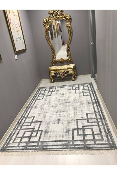HTC HALI Dijital Baskılı Yıkanabilir Kaymaz Tabanlı Dekoratif Salon Mutfak Ve Yolluk Halı