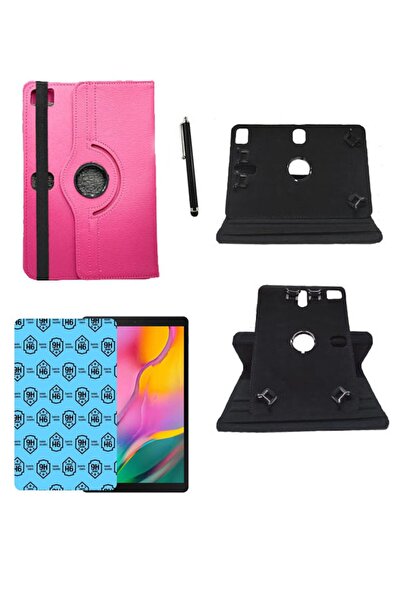 Alcatel 1t 10" 2020 Smart 8092 Universal Kancalı Tablet Kılıfı + Nano Ekran Koruyucu + Kalem