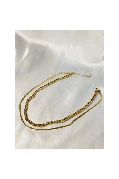 TREND Double Chain Steel Necklace