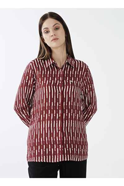 U.S. Polo Assn. Gömlek Yaka Kırmızı Kadın Gömlek Carta