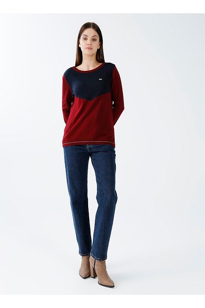 U.S. Polo Assn. Crew Neck Red Women's Sweater Rengo