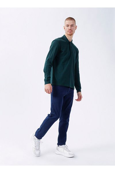 U.S. Polo Assn. Мъжки суитшърт с поло яка, тъмнозелен, Tp01sk022