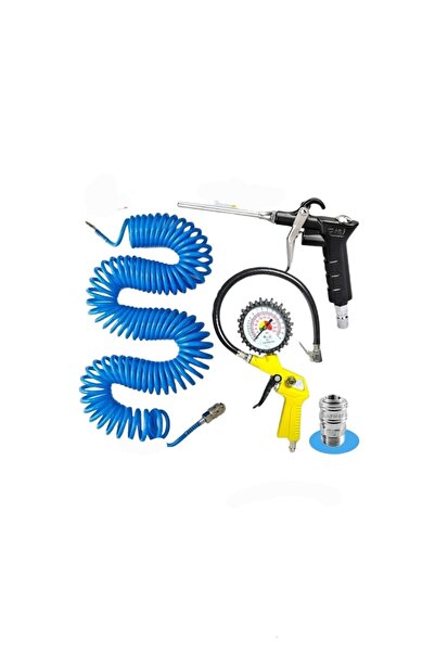 mesut hırdavat Kompresör Lastik Şişirme, Spiral Hava Uyumlu 15 Mt Hava Jakı H...