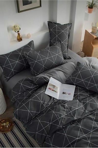 Always Elastic Double Sided Double Duvet Cover Set