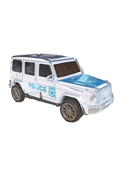 CAN OYUNCAK Oyuncak Polis Jeep Pilli Sesli Işıklı Sürtmeli 15cm.