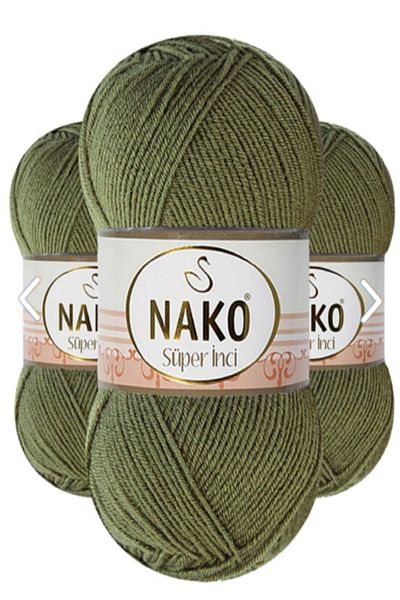 NAKO Super Pearl Green 5 Pieces Color: 4234