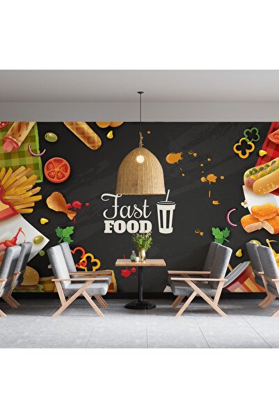 LOTUS AURA Fast Food Restaurant Duvar Kağıdı, Kafeterya Duvar Resmi, Cafe Duv...