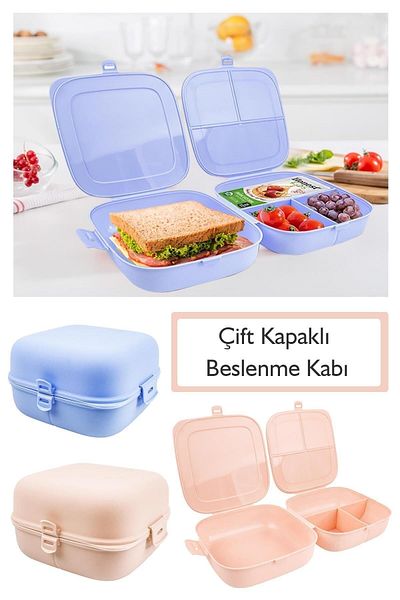 Hayveys وعاء تغذية بغطاء مزدوج E-15