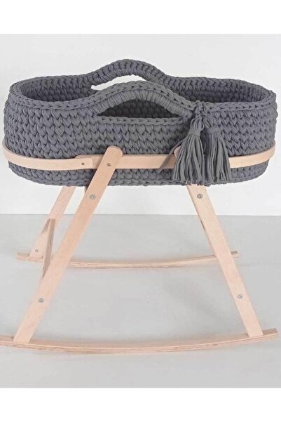 Baby Standlı Örgü Sepet Beşik