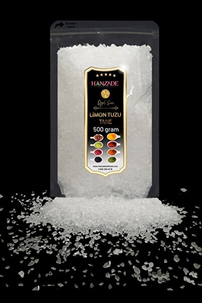 Hanzade Bitkisel Limon Tuzu Tane Parça 500 Gr