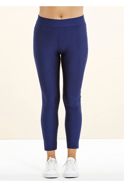 EVEN plus size Blue Shiny Plus Size Leggings