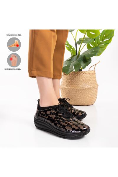 Mira Terlik Mira Ortopedik Kadın Deri Ayakkabı Topuk Dikeni Kemik Çıkıntısı Için Uygundur