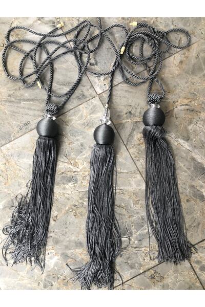 lovelyhome35 2 Adet Kuruvaze Antrasit Perde Tavan Toplama Aparatı +sarkıt