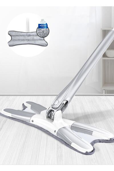 Ekostem 360 Derece Dönebilen Kendinden Sıkmalı X Mop Takım 1 Yedek Bez
