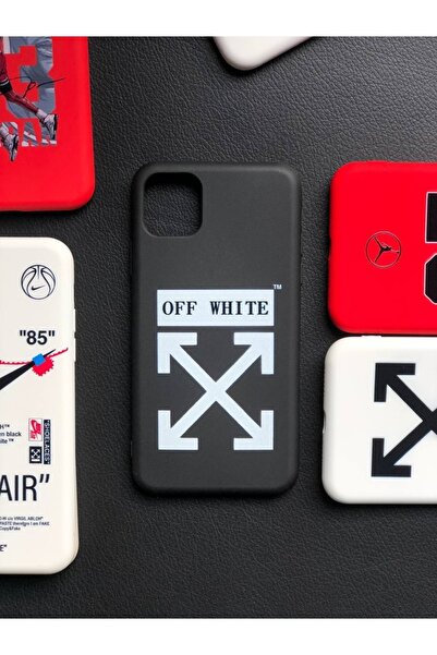 izzytech حافظة إطلاق بنمط أوف/أبيض متوافقة مع موديلات Iphone 11 Pro Max