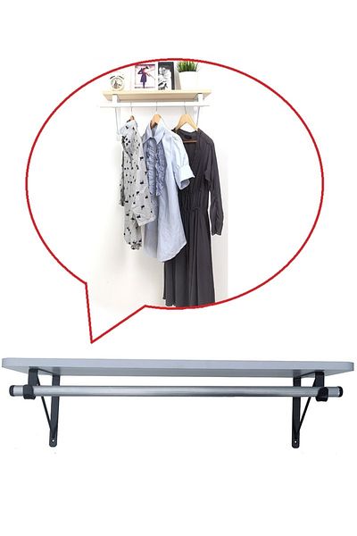 Depolife Wall Shelf Fortmanto Coat Rack Clothes Hanging Shelf Hanging Shelf For Bookshelf