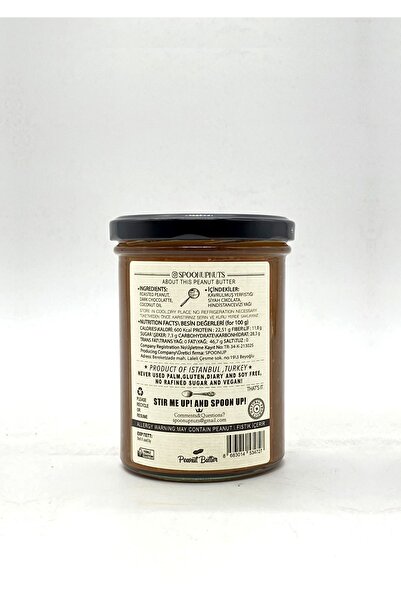 SPOONUP %100 Şekersiz Bitter Çikolatalı Fıstık Ezmesi Bıg Sıze 485gr(GLUTENSİZ,KATKISIZ,ŞEKERSİZ)
