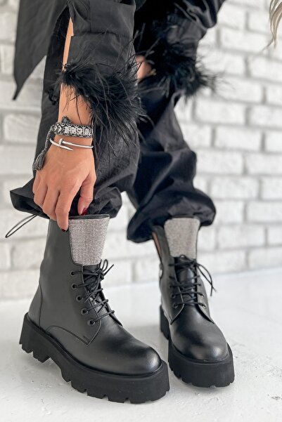 Shoebutik Ottawa Siyah Deri Postal