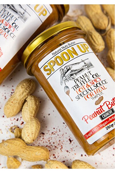 SPOONUP Trüf Mantarlı&acılı Fıstık Ezmesi 284gr (GLUTENSİZ,KATKISIZ,ŞEKERSİZ)