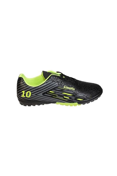 Kinetix Men's Black Lace-Up Astroturf Futbal Sports Shoes