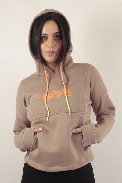 VERA LİFE Hanorac de damă cu glugă Love Print