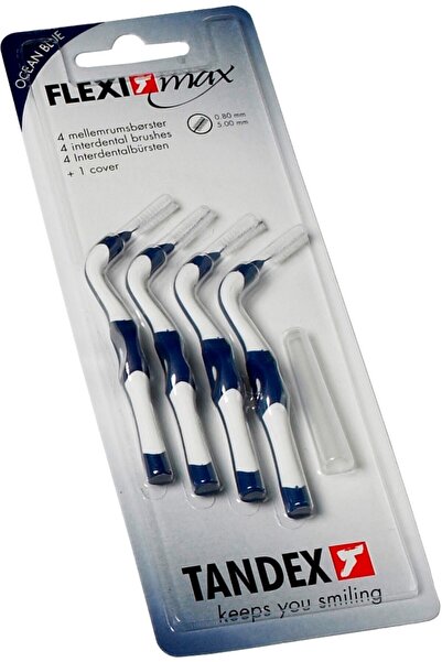 TANDEX Flexi Max Uzun Saplı 4lü Arayüz Fırçası 0.8mm Phd 1.7 - Ocean