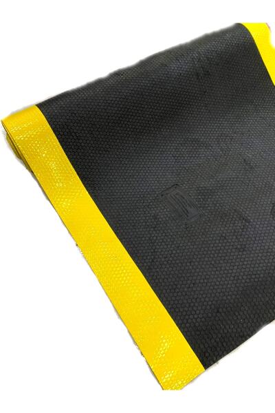 bademlerhali Yalıtkan Paspas Izole Halı Sarı Ikaz Şeritli Pano Önü Kauçuk Paspas