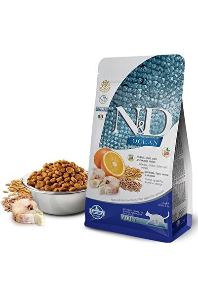 N&D Düşük Tahıllı Morina Balığı Ve Portakallı Kedi Maması 1,5kg