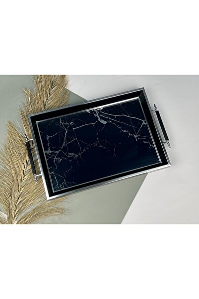 Doremcy صينية تقديم تقديم تقديم تقديم الطعام فضية كبيرة فاخرة منظم أدوات المائدة المطبخ وعد الخطوبة المهر الزجاجي