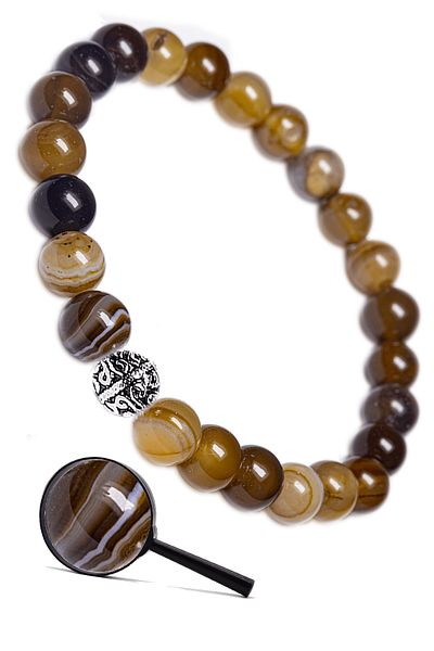 Tesbih Atölyesi Certified Aaa Quality Botswana Agate Stone Bracelet (Africa)