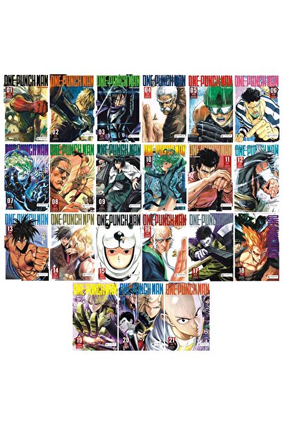 Akıl Çelen Kitaplar One-punch Man 21 Kitap Full Manga Seti