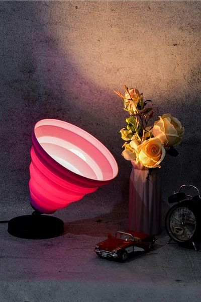 Art&Gift Facto Decorative - Purple Floor Lamp, Floor Corner and Garden Lighting