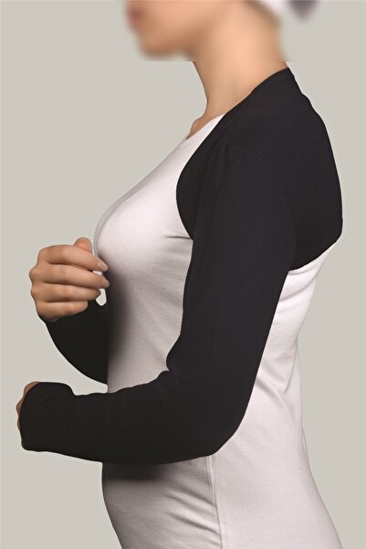 Altobeh Long Sleeve Hijab Bolero - Navy Blue