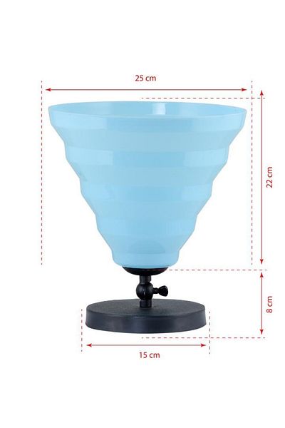 Art&Gift Facto Blue Floor Lamp Lampshade - Decorative Floor Corner and Garden Lighting
