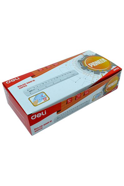 Deli مسطرة ديلي، طول 15 سم، شفافة