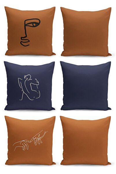 Filamente Набір чохлів для подушок з 6 частин з двостороннім цифровим друком