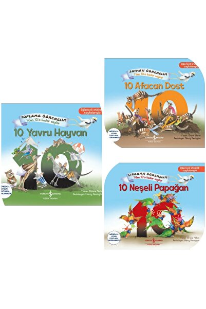 TÜRKİYE İŞ BANKASI KÜLTÜR YAYINLARI Numbers from 1 to 10 Set 3 Books