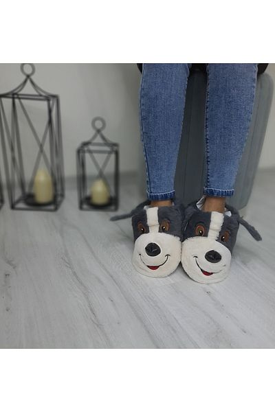 Moda fiesta Παντόφλες με φιγούρες σκύλου Μπότες για το σπίτι