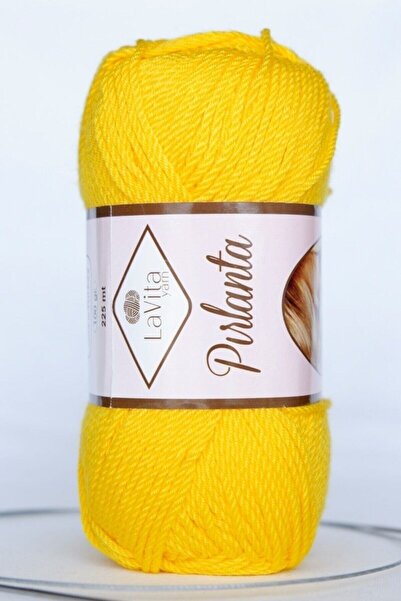 LaVita Yarn Fir de tricotat manual Diamond Amigurumi, Fir Taka, (9515-GALBEN)