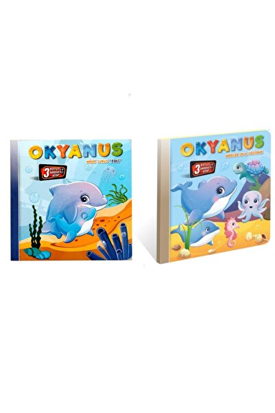 Kids Babies 3D Animated Book Ocean Series Set of 2,Pop-Up Books
