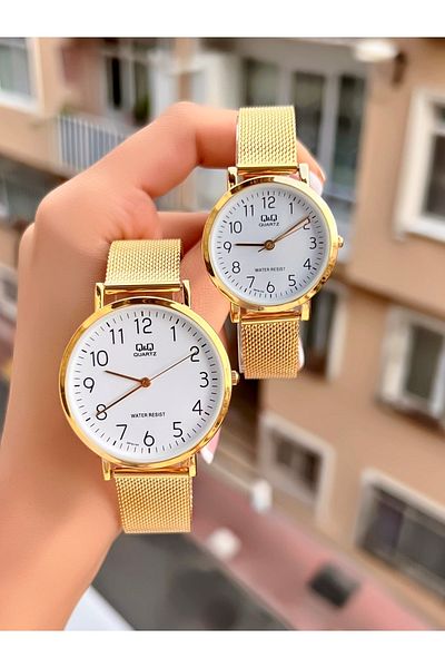 Q&Q Lover's Watch, Suit Watch, Couple's Watch Waterproof Original Product