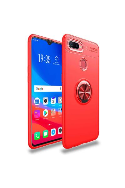 HTstore جراب اوبو A12 غطاء سيليكون رافيل - احمر