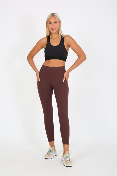 aurafit Art-4102 Γυναικείο πλεκτό κολάν με ψηλόμεσο τσακιστό ενδιάμεσο ελαστι...