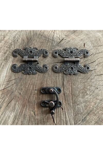 Ozs Dekoratif Tavla Menteşe Klips Kutu Menteşe Ve Klips Oksit Renk