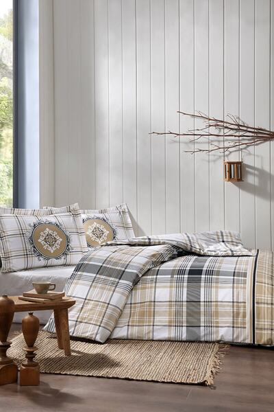 Özdilek Set cuvertură de pilota dublă Ocre Bej