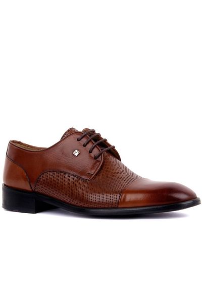 Fosco Brown Leather Classic Shoes